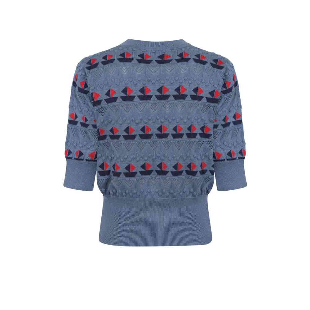 Banned - Kitty Sail Strickjacke - Dunkelblau